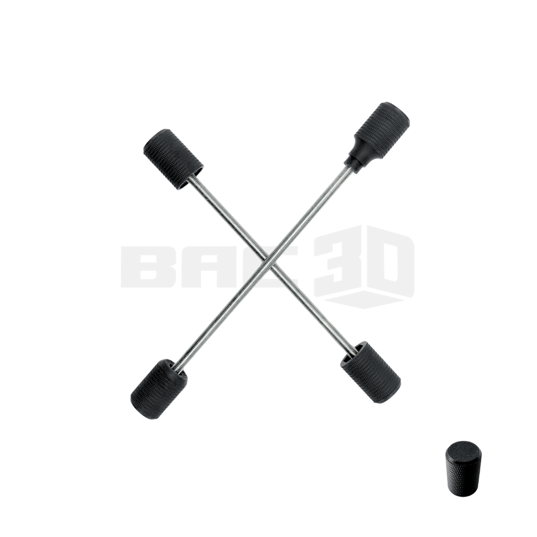 Carbon Fiber Supermoto Axle Sliders - YAMAHA WR450F 2019-2023