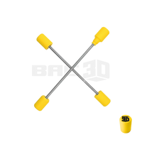 Custom Supermoto Axle Sliders - FANTIC XEF 250-450 2021-2024