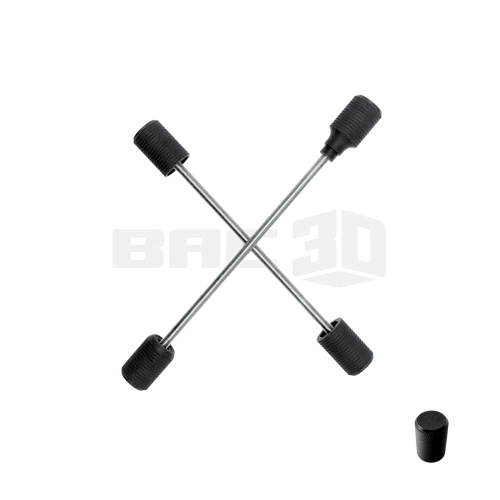 Carbon Fiber Universal 10MM Supermoto Axle Sliders